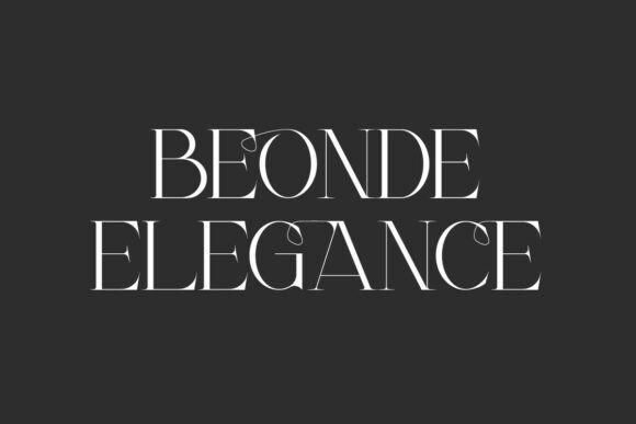 Beonde Elegance Font Review