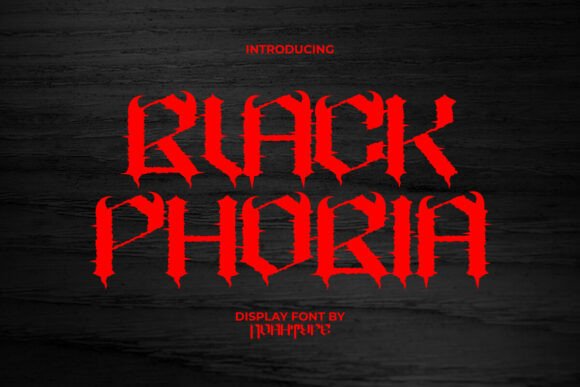 Black Phobia Font for Web Design