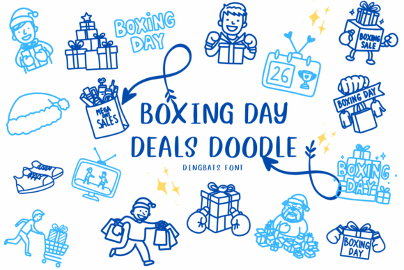 Boxing Day Deals Doodle Font