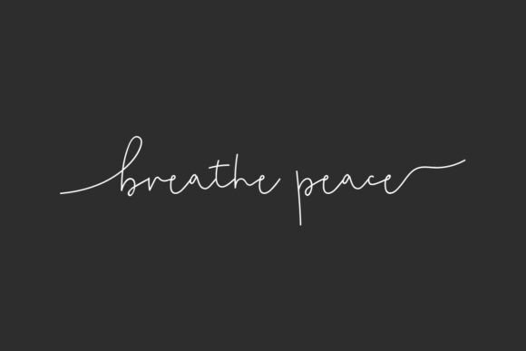Breathe Peace Font for Elegant Design