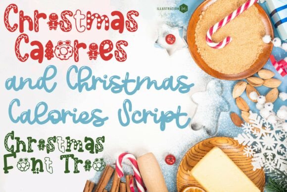 Christmas Calories Trio Font