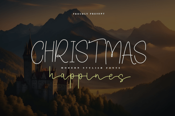 Christmas Happines Font for Creative Projects