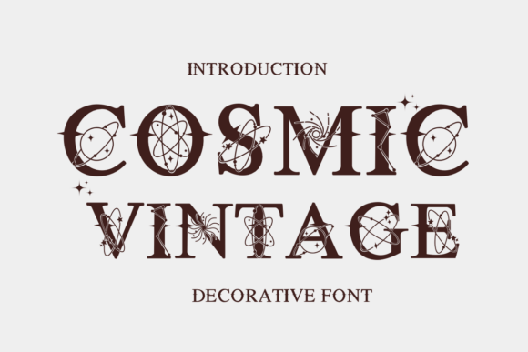 Cosmic Vintage Font for Creative Projects