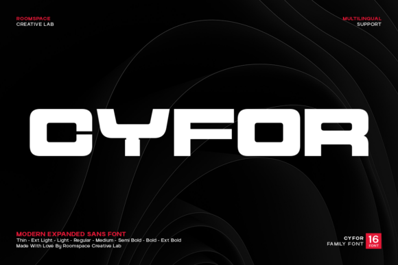 Cyfor: A Bold Font for Modern Branding