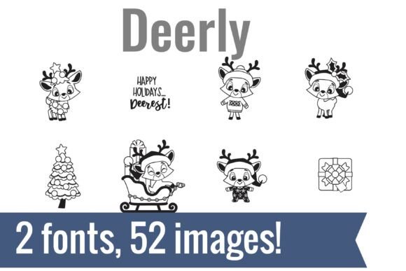 Deerly Dingbats Font for Seasonal Campaigns