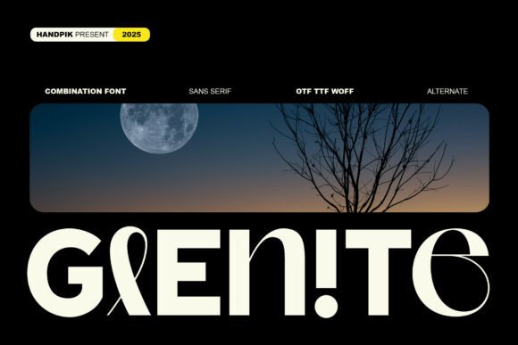 Glenite Font for Web Design