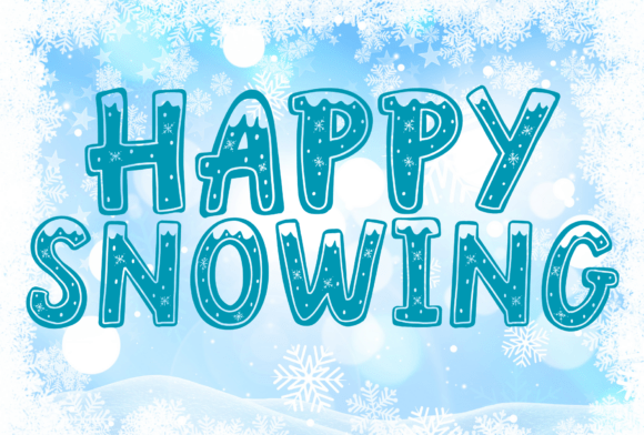 Happy Snowing Font for Creative Projects