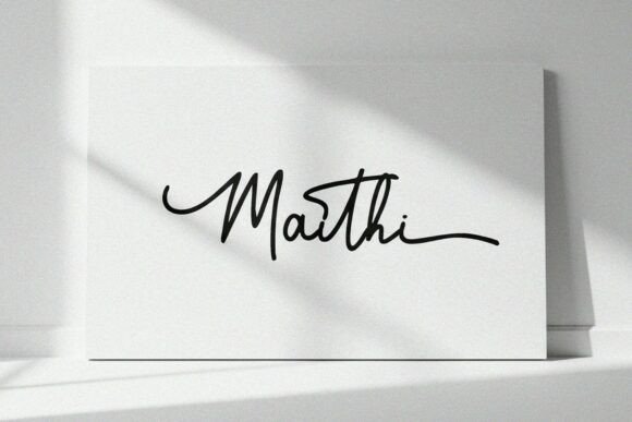 Maithi Font: Elegant Script for Modern Design
