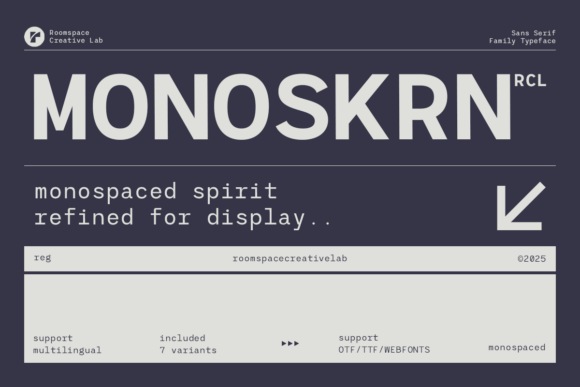 Monoskrn Font for Web Design