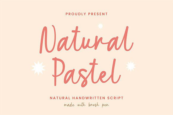 Natural Pastel Font for Business