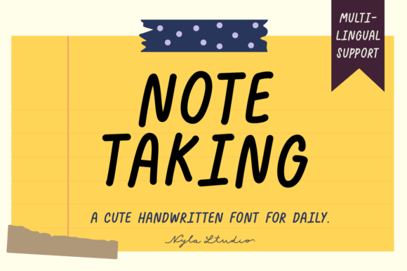 Note Taking Font Guide