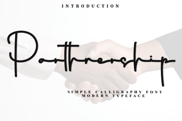 Parthnership Font for Festive Branding