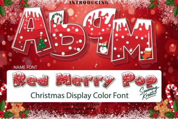 Redmerrypop Font for Holiday Crafts