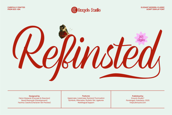 Refinsted Font: Elegant Script for Digital Campaigns