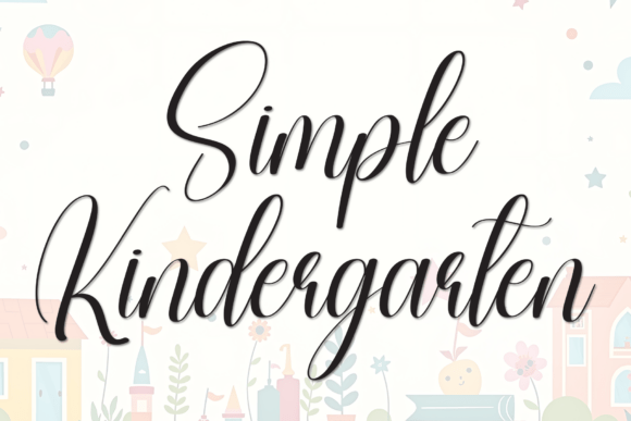 Simple Kindergarten Font for Creative Campaigns