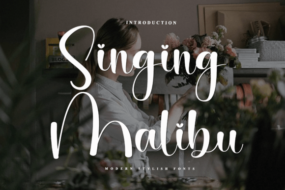 Singing Malibu Font for Web Design