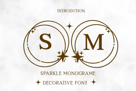 Sparkle Monogram Font