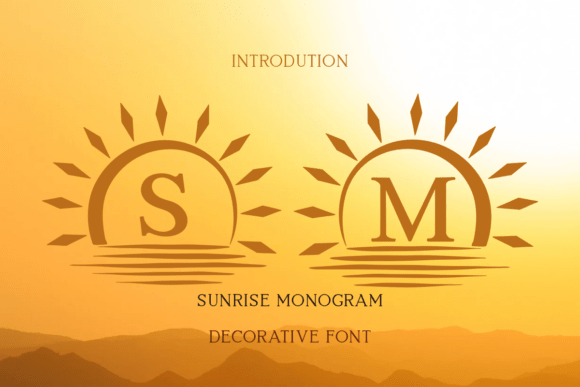 Sunrise Monogram Font Review