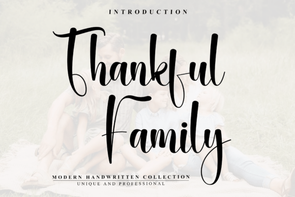 Thankful Family Font for Creative Campaigns